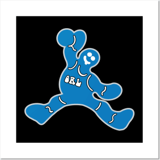 Jumping Orlando Magic Gingerbread Man Posters and Art